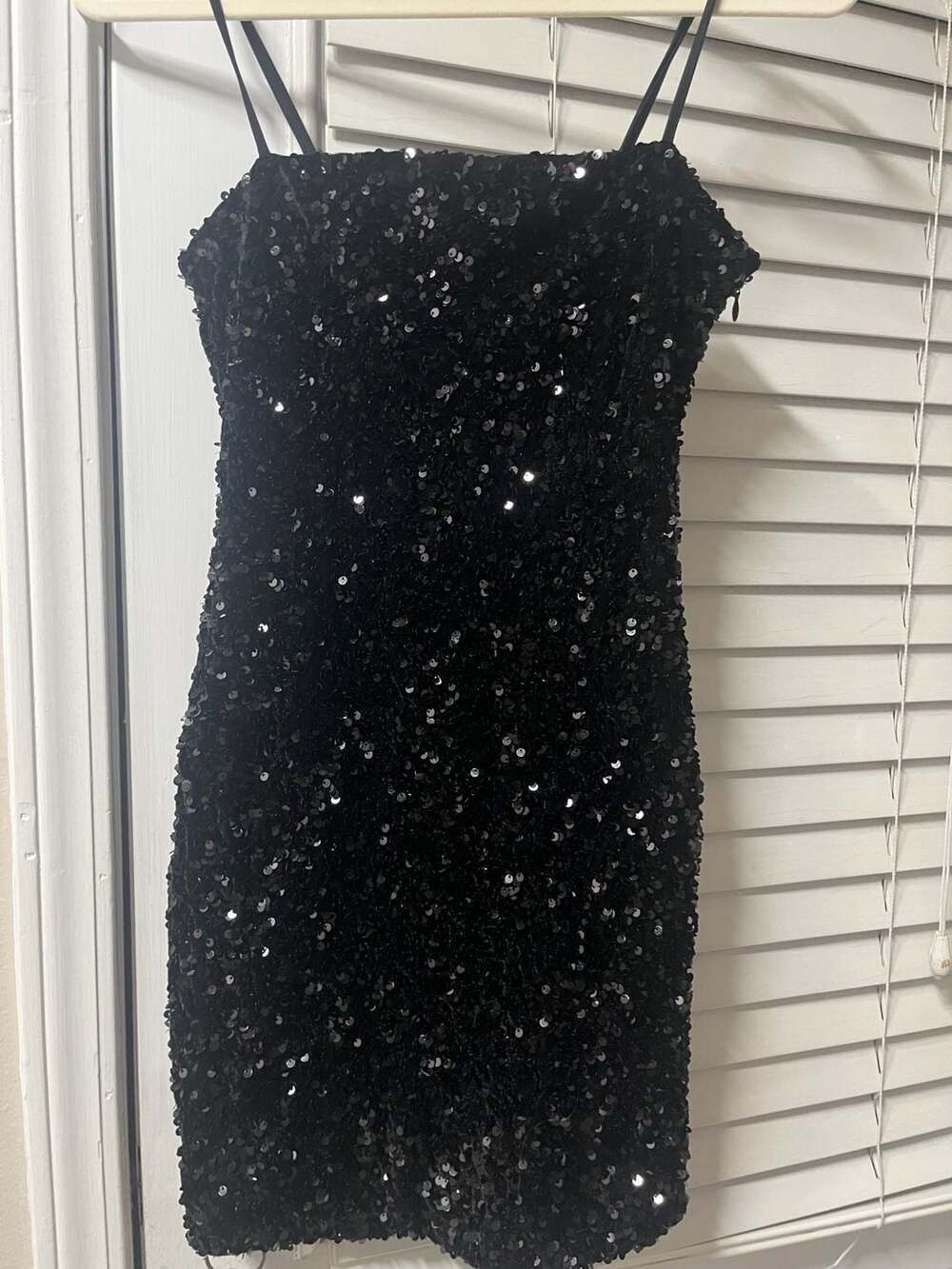 Forever 21 Sequin Mini Dress Size S Black Party